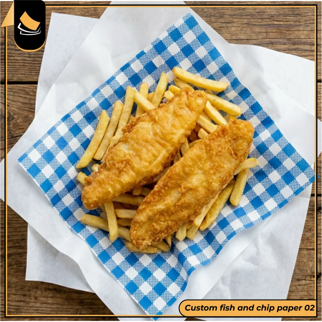 Custom Fish and Chip Paper