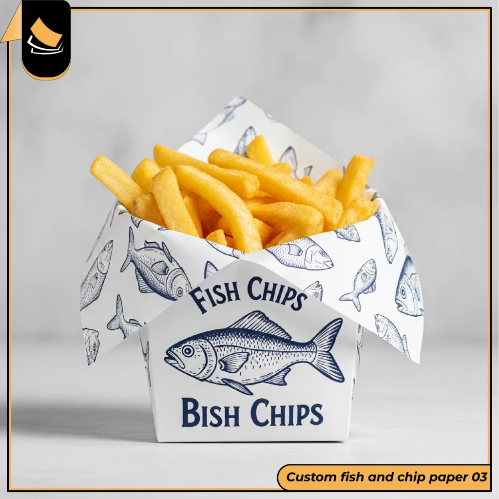 Custom Fish and Chip Paper