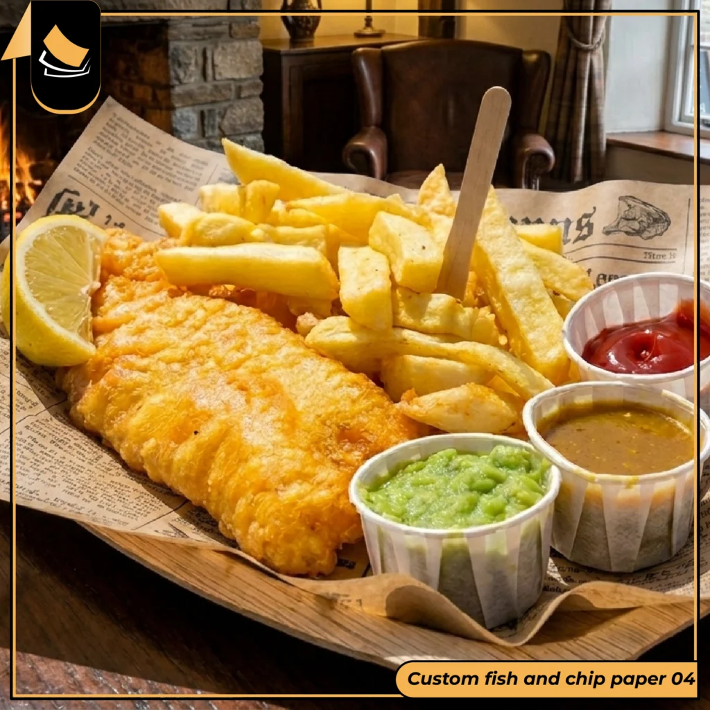 Custom Fish and Chip Paper