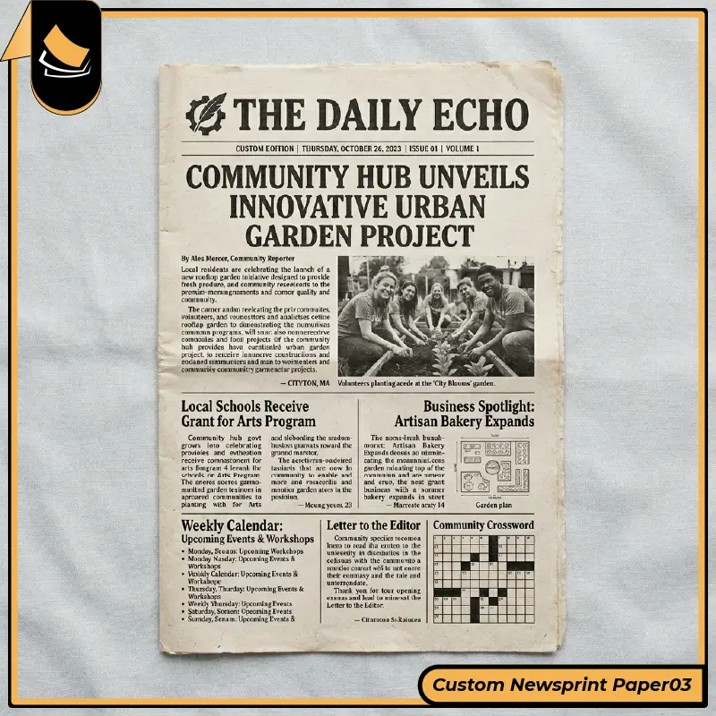 Custom Newsprint Paper