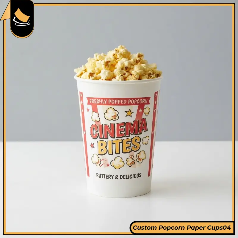 Custom Popcorn Paper Cups